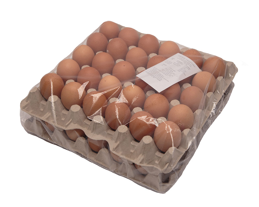 Tálcás fertőtlenített tojás